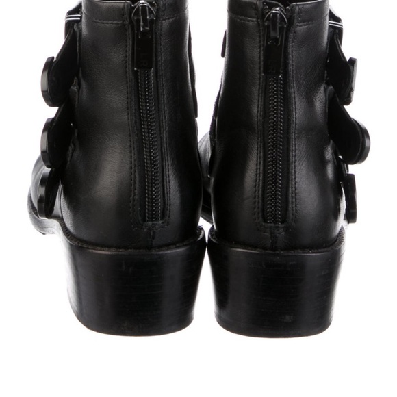 Loeffler Randall leather buckle ankle boots - Picture 3 of 5